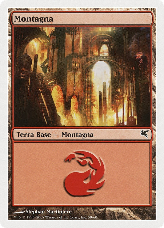 Image for Mountain (Italian) - "Montagna" (K59) (K59) (Magic Encyclopedia 2005 (Salvat/Hachette)) - Magic: The Gathering