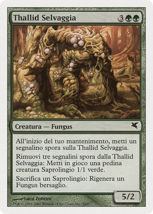 Image for Savage Thallid (Italian) - "Thallid Selvaggia" (J5) (J5) (Magic Encyclopedia 2005 (Salvat/Hachette)) - Magic: The Gathering