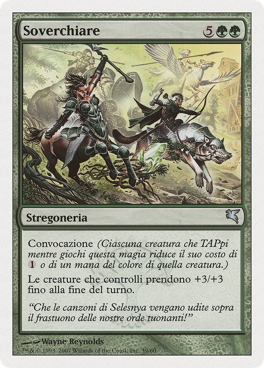Image for Overwhelm (Italian) - "Soverchiare" (J39) (Magic Encyclopedia 2005 (Salvat/Hachette)) - Magic: The Gathering
