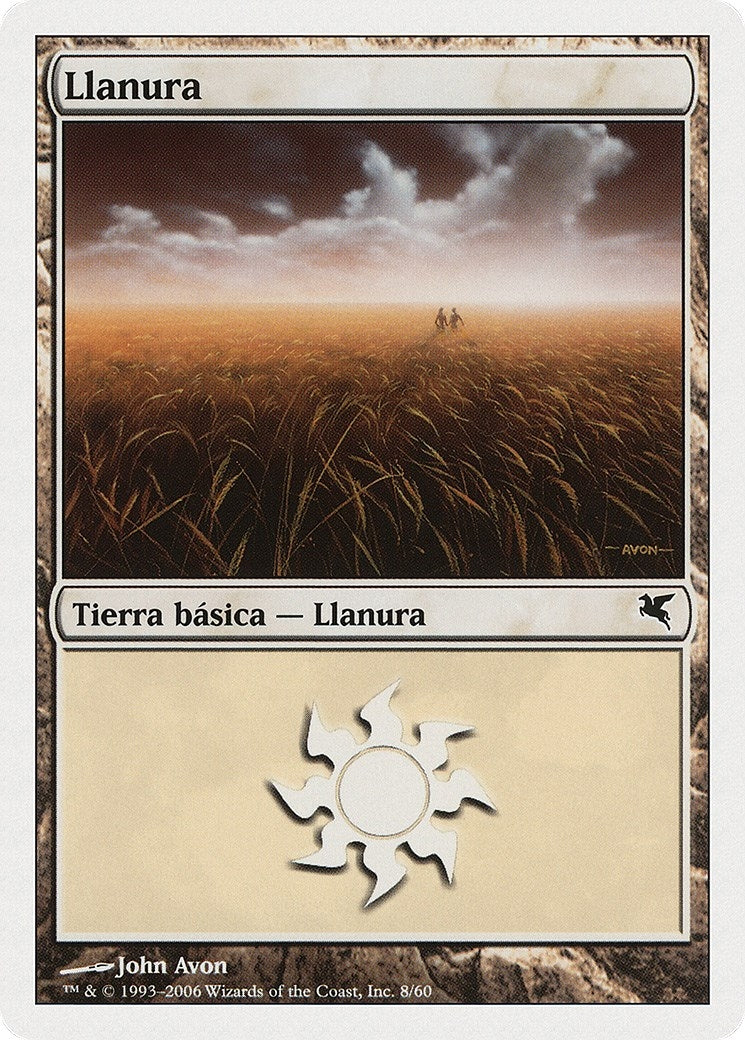 Image for Plains (Spanish) - "Llanura" (C8) (C8) (Magic Encyclopedia 2005 (Salvat/Hachette)) - Magic: The Gathering