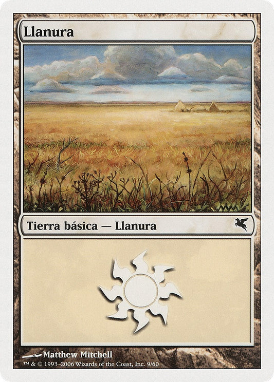 Image for Plains (Spanish) - "Llanura" (C9) (C9) (Magic Encyclopedia 2005 (Salvat/Hachette)) - Magic: The Gathering