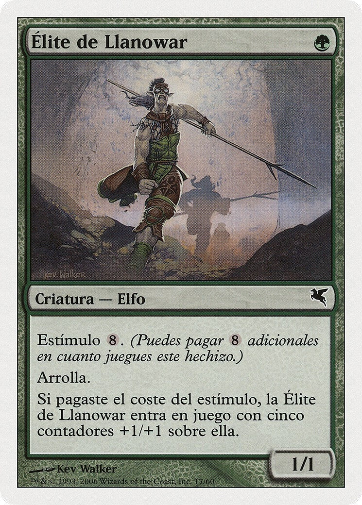 Image for Llanowar Elite (Spanish) - "Élite de Llanowar" (B17) (B17) (Magic Encyclopedia 2005 (Salvat/Hachette)) - Magic: The Gathering