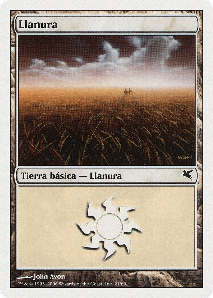 Image for Plains (Spanish) - "Llanura" (C21) (C21) (Magic Encyclopedia 2005 (Salvat/Hachette)) - Magic: The Gathering