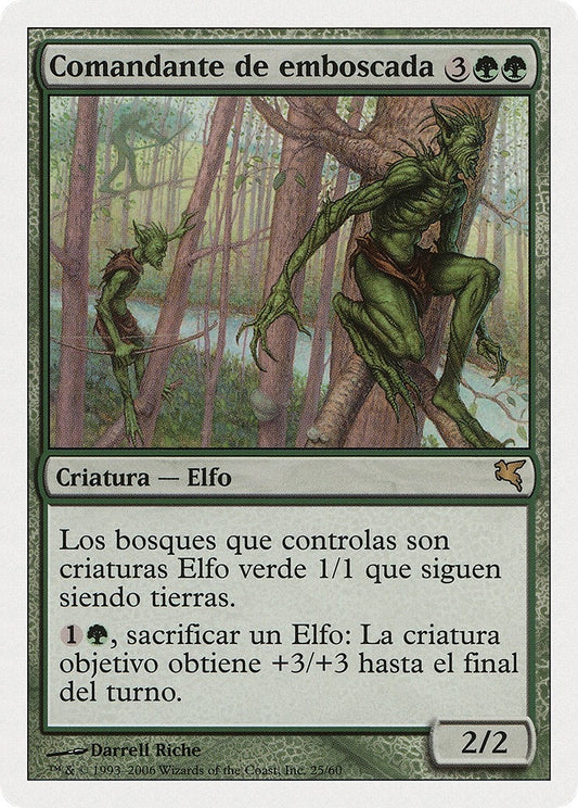 Image for Ambush Commander (Spanish) - "Comandante de Emboscada" (B25) (Magic Encyclopedia 2005 (Salvat/Hachette)) - Magic: The Gathering