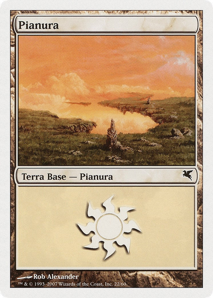 Image for Plains (Italian) - "Pianura" (L22) (L22) (Magic Encyclopedia 2005 (Salvat/Hachette)) - Magic: The Gathering