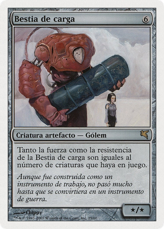 Image for Beast of Burden (Spanish) - "Bestia de carga" (J25) (Magic Encyclopedia 2005 (Salvat/Hachette)) - Magic: The Gathering