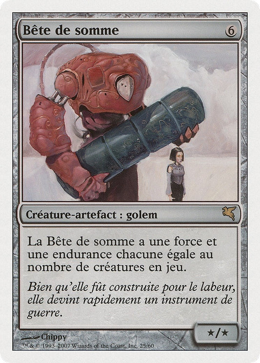 Image for Beast of Burden (French) - "Bete de somme" (J25) (Magic Encyclopedia 2005 (Salvat/Hachette)) - Magic: The Gathering