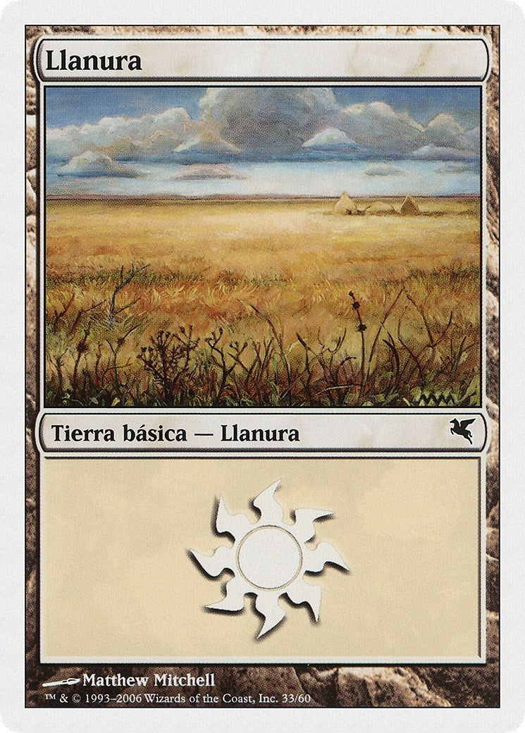 Image for Plains (Spanish) - "Llanura" (C33) (C33) (Magic Encyclopedia 2005 (Salvat/Hachette)) - Magic: The Gathering