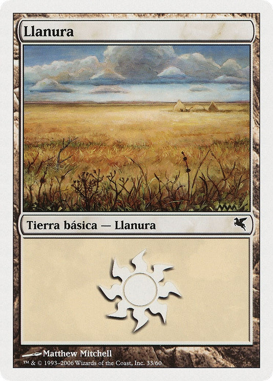 Image for Plains (Spanish) - "Llanura" (C33) (C33) (Magic Encyclopedia 2005 (Salvat/Hachette)) - Magic: The Gathering