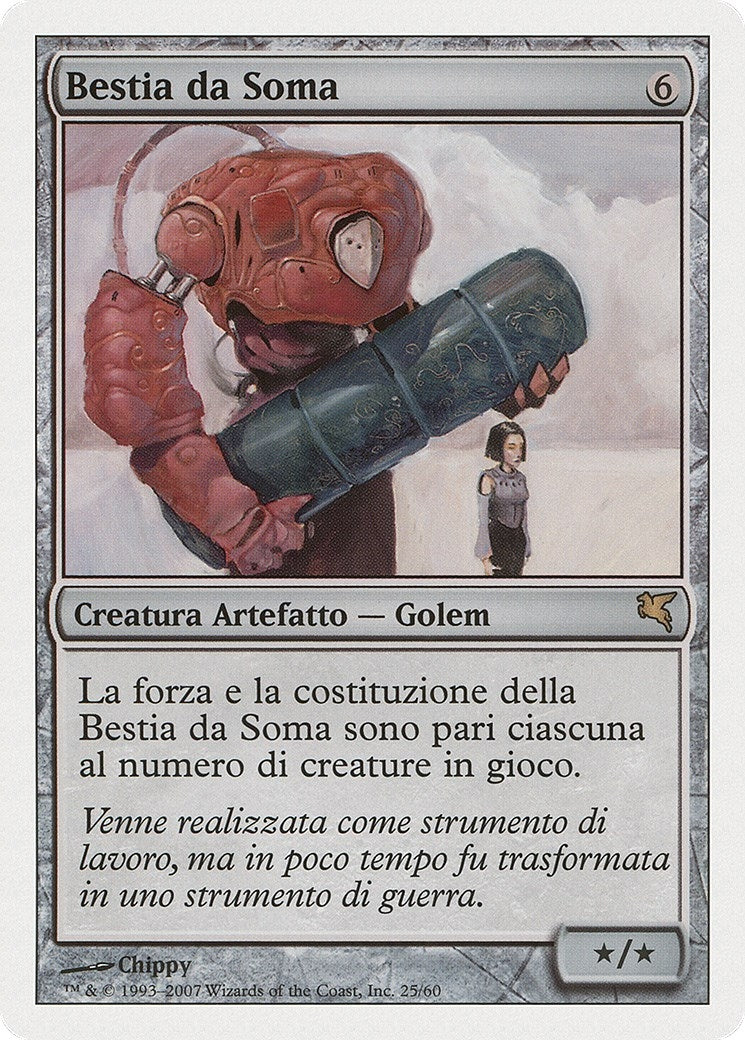 Image for Beast of Burden (Italian) - "Bestia da Soma" (J25) (Magic Encyclopedia 2005 (Salvat/Hachette)) - Magic: The Gathering
