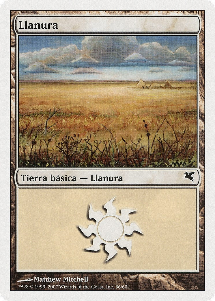 Image for Plains (Spanish) - "Llanura" (J36) (J36) (Magic Encyclopedia 2005 (Salvat/Hachette)) - Magic: The Gathering