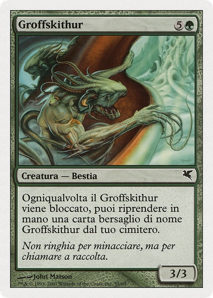 Image for Groffskithur (Italian) - "Groffskithur" (K55) (K55) (Magic Encyclopedia 2005 (Salvat/Hachette)) - Magic: The Gathering