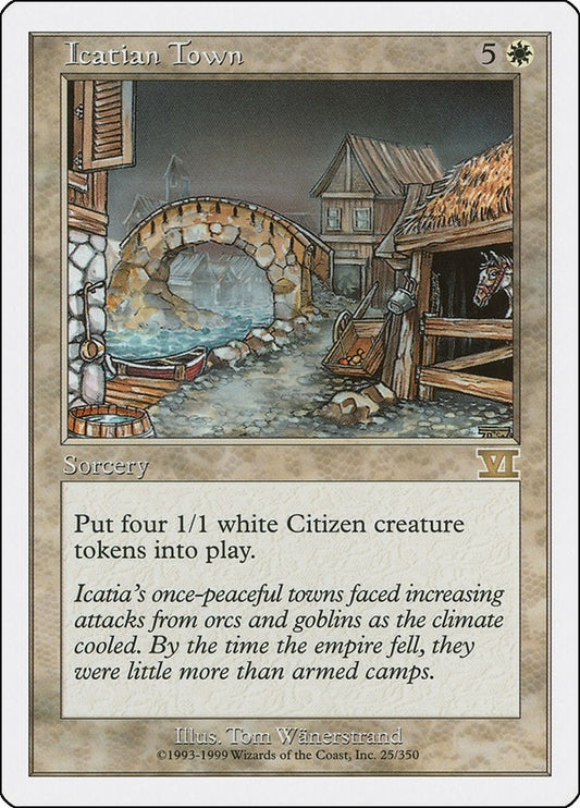 Image for Icatian Town (25) (Classic Sixth Edition) - Magic: The Gathering