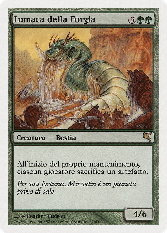 Image for Molder Slug (Italian) - "Lumaca della Forgia" (K37) (Magic Encyclopedia 2005 (Salvat/Hachette)) - Magic: The Gathering