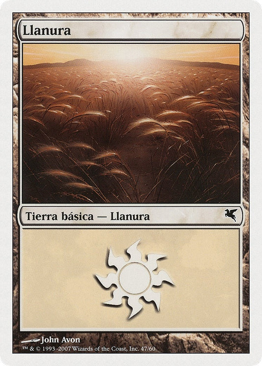 Image for Plains (Spanish) - "Llanura" (J47) (J47) (Magic Encyclopedia 2005 (Salvat/Hachette)) - Magic: The Gathering