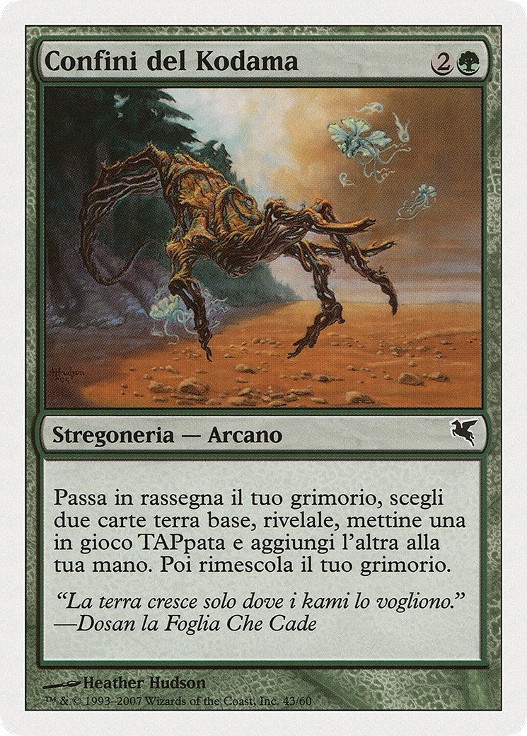 Image for Kodama's Reach (Italian) - "Confini del Kodama" (K43) (Magic Encyclopedia 2005 (Salvat/Hachette)) - Magic: The Gathering