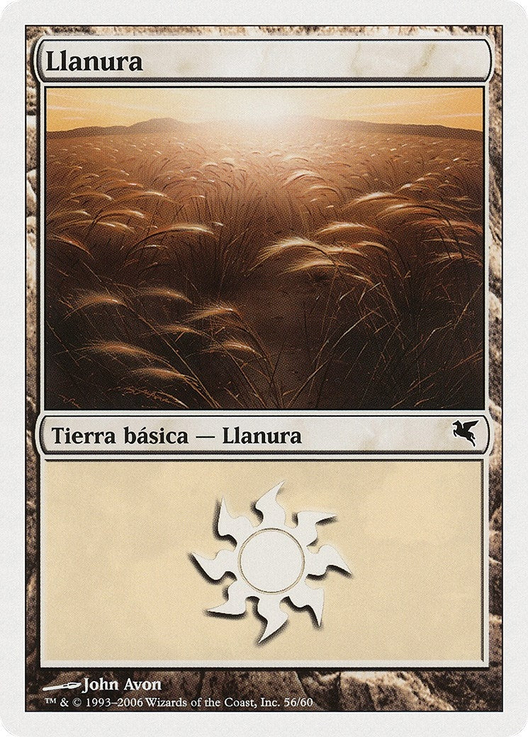 Image for Plains (Spanish) - "Llanura" (C56) (C56) (Magic Encyclopedia 2005 (Salvat/Hachette)) - Magic: The Gathering