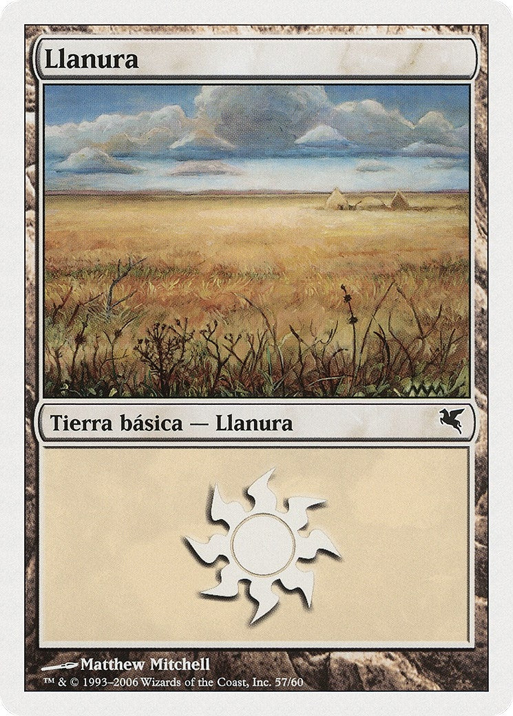 Image for Plains (Spanish) - "Llanura" (G57) (G57) (Magic Encyclopedia 2005 (Salvat/Hachette)) - Magic: The Gathering
