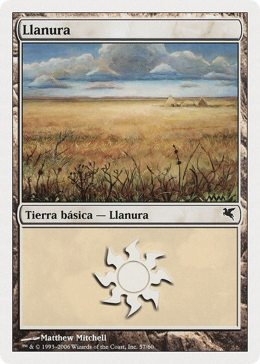 Image for Plains (Spanish) - "Llanura" (G57) (G57) (Magic Encyclopedia 2005 (Salvat/Hachette)) - Magic: The Gathering