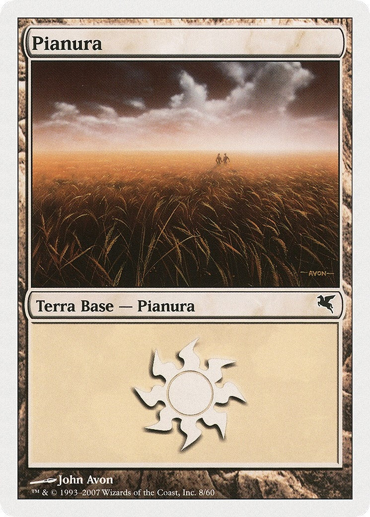 Image for Plains (Italian) - "Pianura" (C8) (C8) (Magic Encyclopedia 2005 (Salvat/Hachette)) - Magic: The Gathering