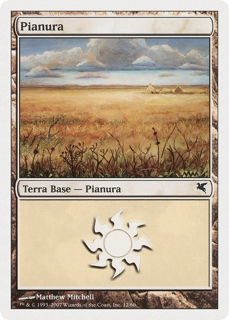 Image for Plains (Italian) - "Pianura" (J12) (J12) (Magic Encyclopedia 2005 (Salvat/Hachette)) - Magic: The Gathering