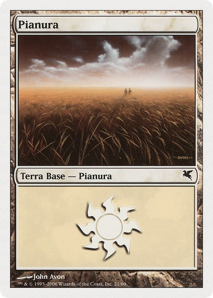 Image for Plains (Italian) - "Pianura" (G21) (G21) (Magic Encyclopedia 2005 (Salvat/Hachette)) - Magic: The Gathering