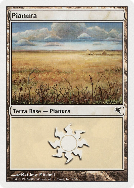 Image for Plains (Italian) - "Pianura" (G22) (G22) (Magic Encyclopedia 2005 (Salvat/Hachette)) - Magic: The Gathering