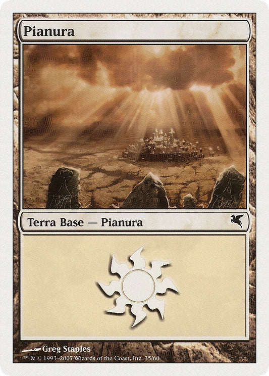 Image for Plains (Italian) - "Pianura" (L35) (L35) (Magic Encyclopedia 2005 (Salvat/Hachette)) - Magic: The Gathering