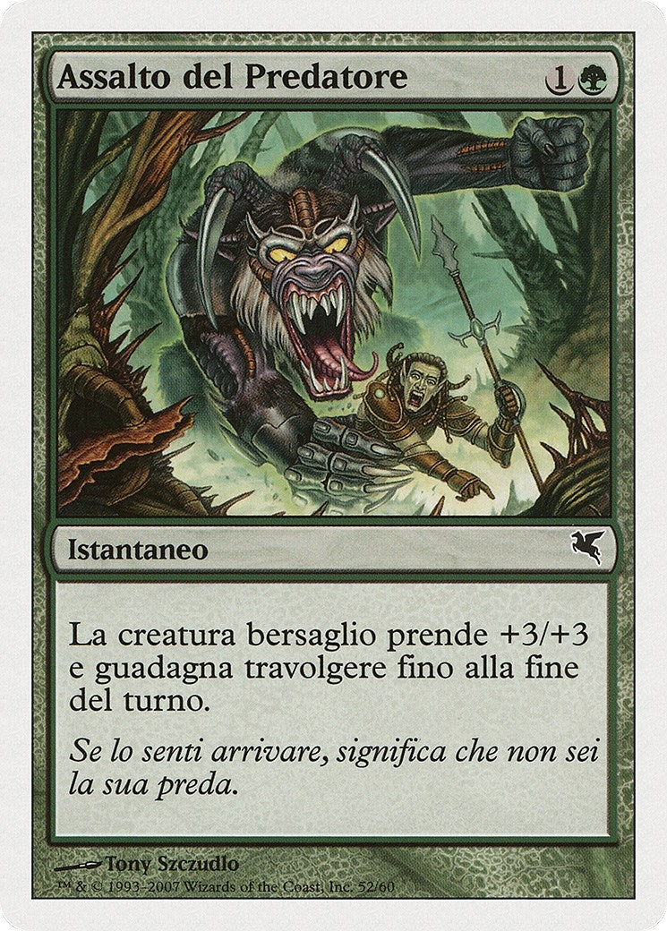 Image for Predator's Strike (Italian) - "Assalto del Predatore" (K52) (Magic Encyclopedia 2005 (Salvat/Hachette)) - Magic: The Gathering