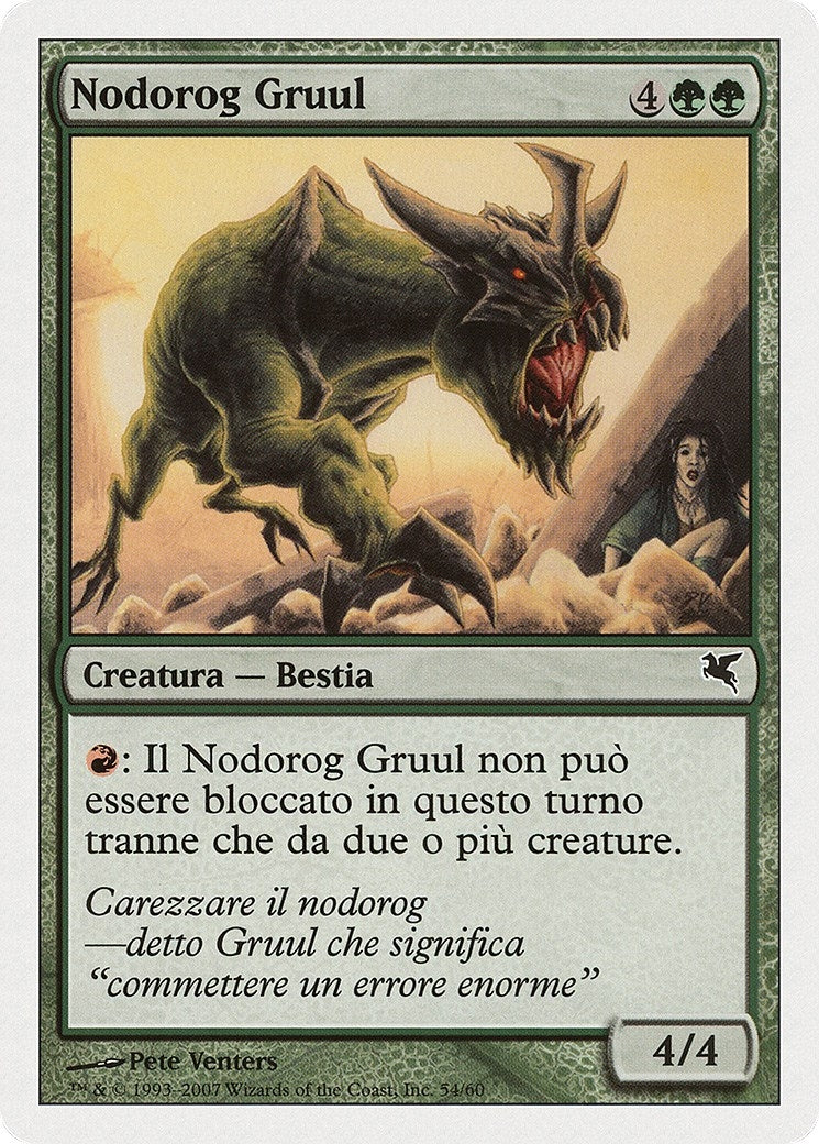 Image for Nodorog Gruul (Italian) - "Nodorog Gruul" (K54) (Magic Encyclopedia 2005 (Salvat/Hachette)) - Magic: The Gathering
