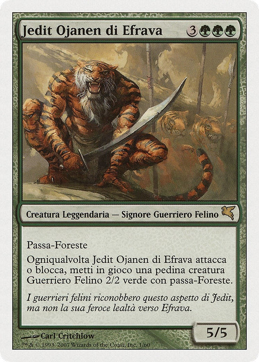 Image for Jedit Ojanen of Efrava (Italian) - "Jedit Ojanen di Efrava" (L1) (Magic Encyclopedia 2005 (Salvat/Hachette)) - Magic: The Gathering