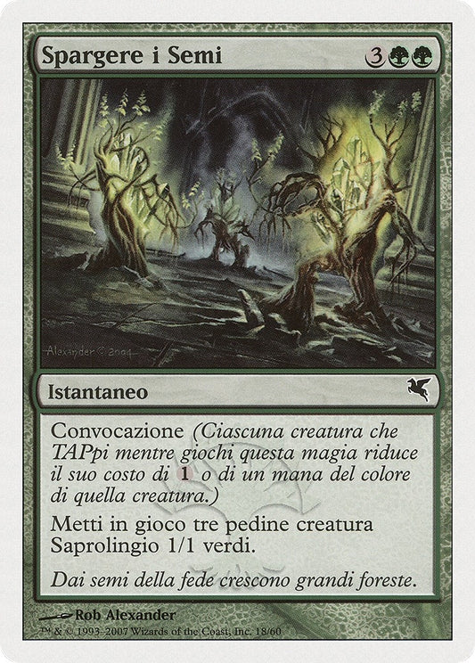Image for Scatter the Seeds (Italian) - "Spargere i Semi" (J18) (Magic Encyclopedia 2005 (Salvat/Hachette)) - Magic: The Gathering