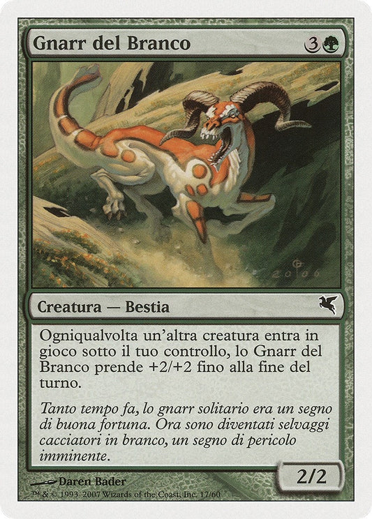 Image for Herd Gnarr (Italian) - "Gnarr del Branco" (J17) (Magic Encyclopedia 2005 (Salvat/Hachette)) - Magic: The Gathering