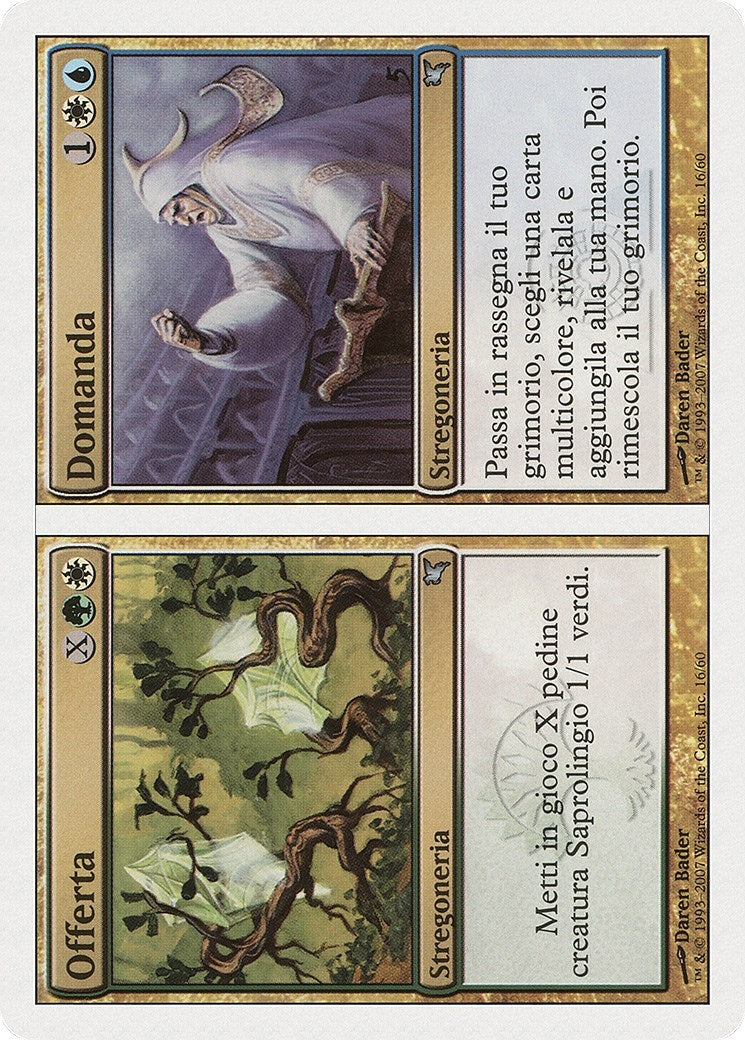 Image for Supply // Demand (Italian) - "Offerta // Domanda" (J16) (J16) (Magic Encyclopedia 2005 (Salvat/Hachette)) - Magic: The Gathering