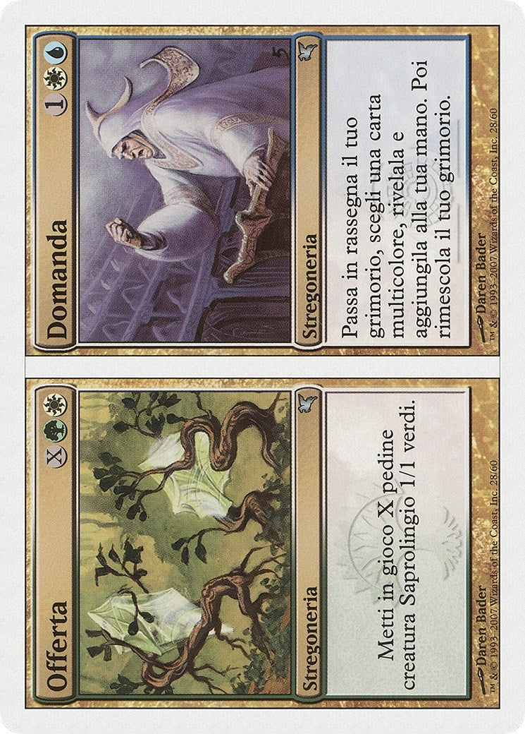 Image for Supply // Demand (Italian) - "Offerta // Domanda" (J28) (J28) (Magic Encyclopedia 2005 (Salvat/Hachette)) - Magic: The Gathering