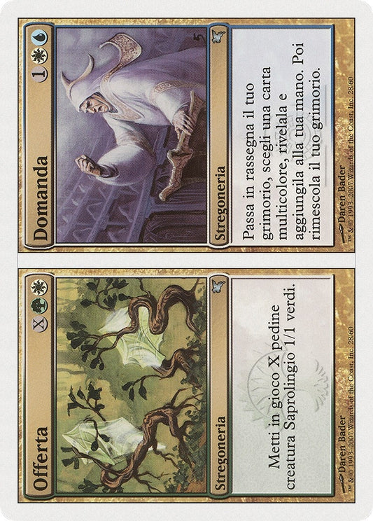 Image for Supply // Demand (Italian) - "Offerta // Domanda" (J28) (J28) (Magic Encyclopedia 2005 (Salvat/Hachette)) - Magic: The Gathering