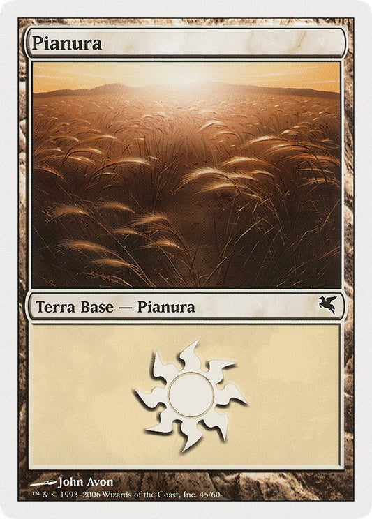 Image for Plains (Italian) - "Pianura" (G45) (G45) (Magic Encyclopedia 2005 (Salvat/Hachette)) - Magic: The Gathering