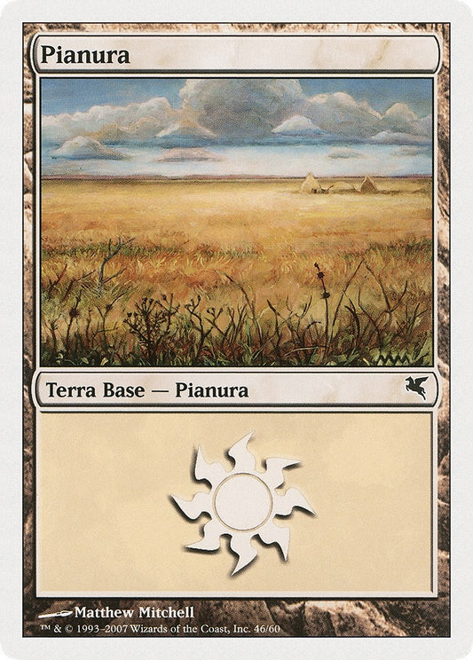 Image for Plains (Italian) - "Pianura" (C46) (C46) (Magic Encyclopedia 2005 (Salvat/Hachette)) - Magic: The Gathering