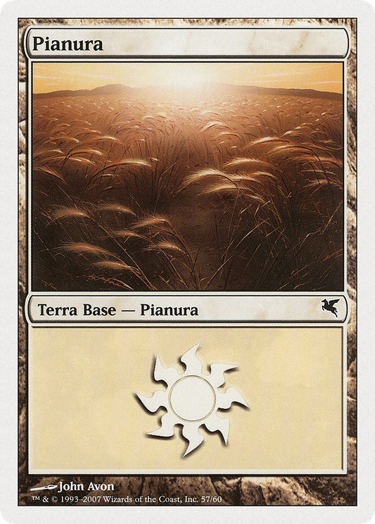 Image for Plains (Italian) - "Pianura" (L57) (L57) (Magic Encyclopedia 2005 (Salvat/Hachette)) - Magic: The Gathering