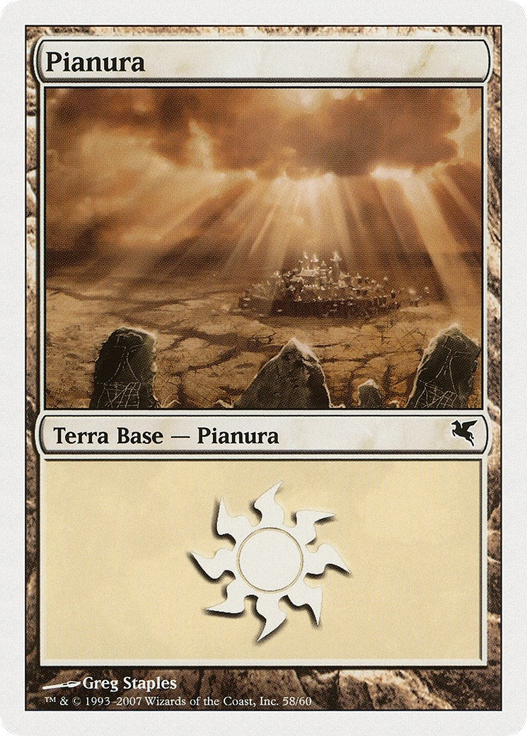 Image for Plains (Italian) - "Pianura" (L58) (L58) (Magic Encyclopedia 2005 (Salvat/Hachette)) - Magic: The Gathering