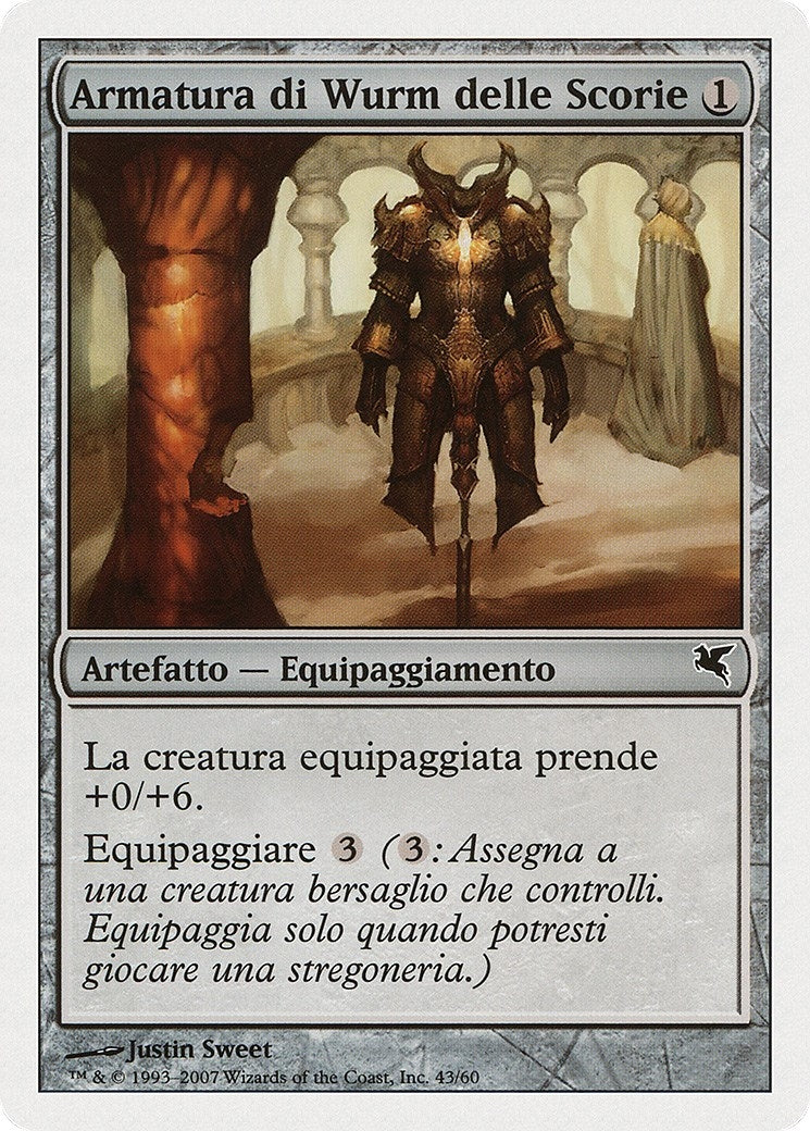 Image for Slagwurm Armor (Italian) - "Armatura di Wurm delle Scorie" (L43) (Magic Encyclopedia 2005 (Salvat/Hachette)) - Magic: The Gathering
