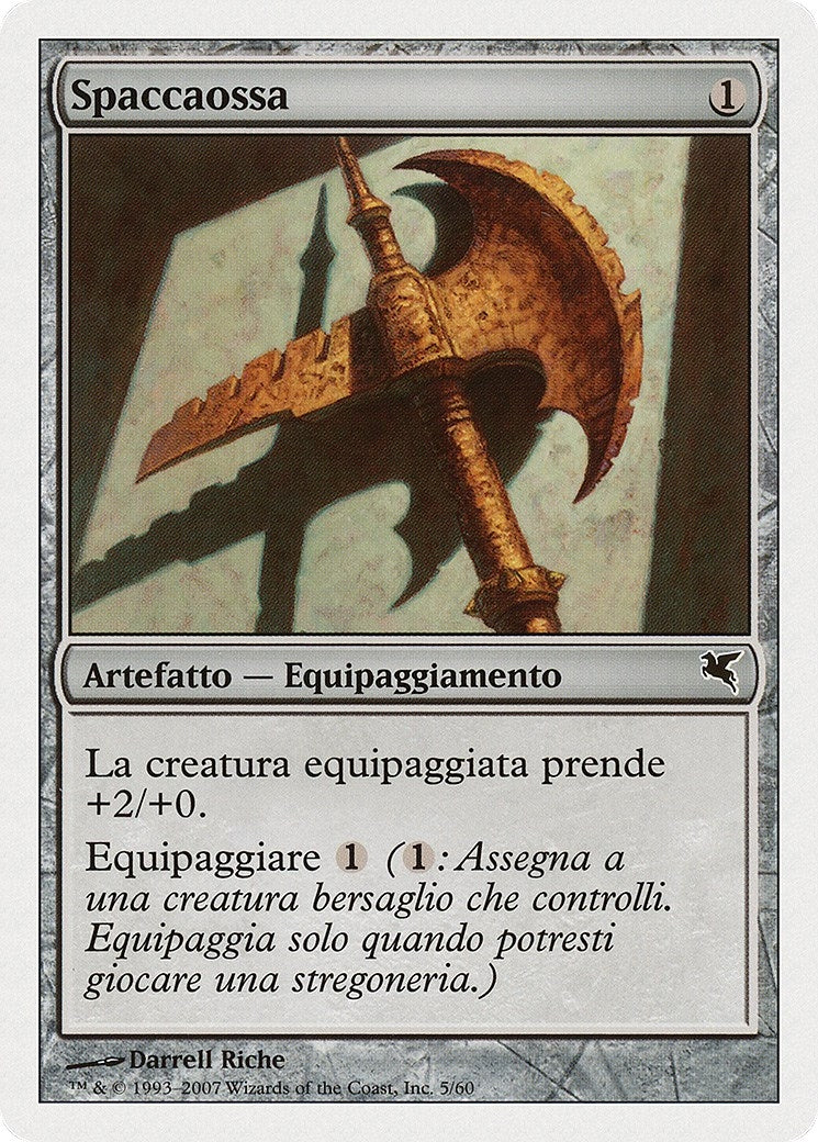 Image for Bonesplitter (Italian) - "Spaccaossa" (L5) (L5) (Magic Encyclopedia 2005 (Salvat/Hachette)) - Magic: The Gathering