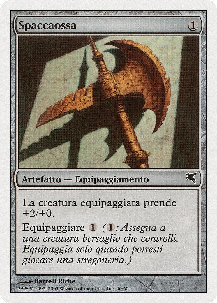 Image for Bonesplitter (Italian) - "Spaccaossa" (L40) (L40) (Magic Encyclopedia 2005 (Salvat/Hachette)) - Magic: The Gathering