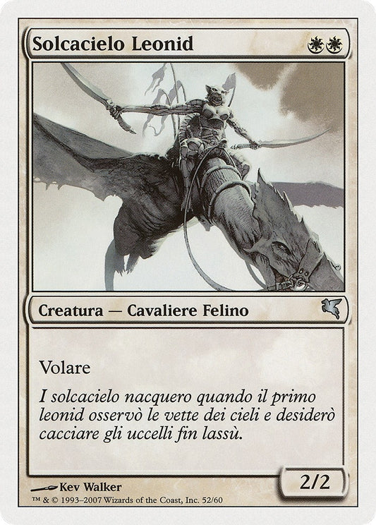 Image for Leonin Skyhunter (Italian) - "Solcacielo Leonid" (L52) (Magic Encyclopedia 2005 (Salvat/Hachette)) - Magic: The Gathering