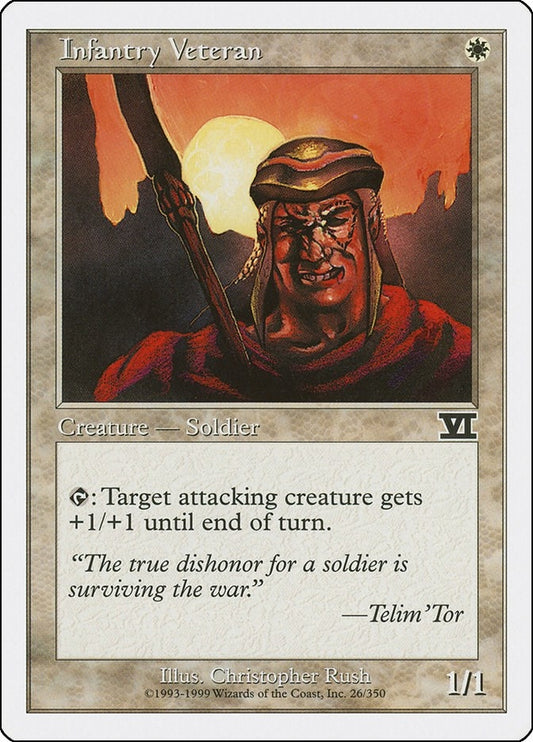 Image for Infantry Veteran (26) (Classic Sixth Edition) - Magic: The Gathering