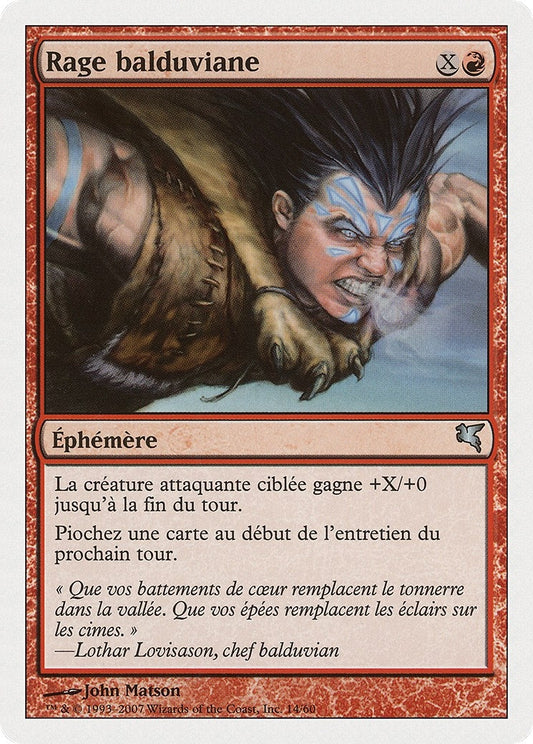 Image for Balduvian Rage (French) - "Rage balduviane" (I14) (I14) (Magic Encyclopedia 2005 (Salvat/Hachette)) - Magic: The Gathering