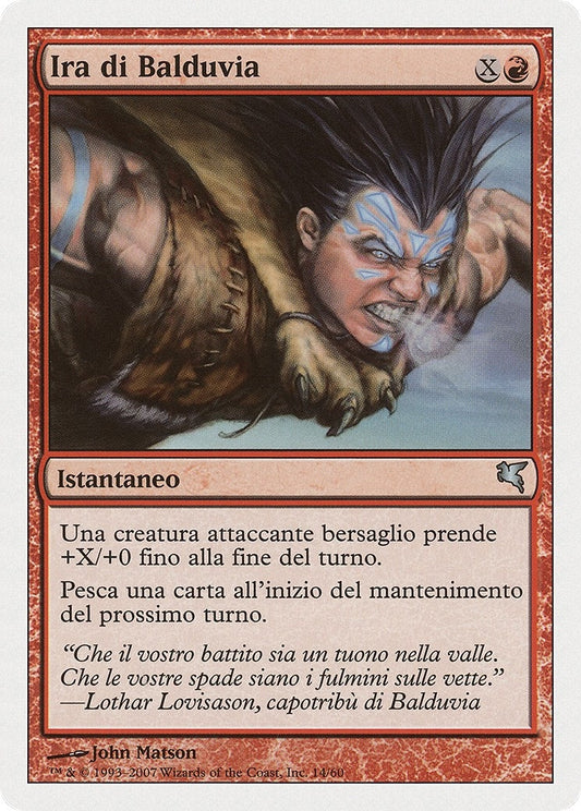 Image for Balduvian Rage (Italian) - "Ira di Balduvia" (I14) (I14) (Magic Encyclopedia 2005 (Salvat/Hachette)) - Magic: The Gathering