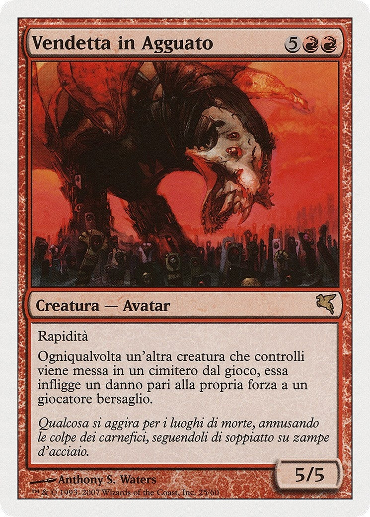 Image for Stalking Vengeance (Italian) - "Vendetta in Agguato" (I25) (Magic Encyclopedia 2005 (Salvat/Hachette)) - Magic: The Gathering