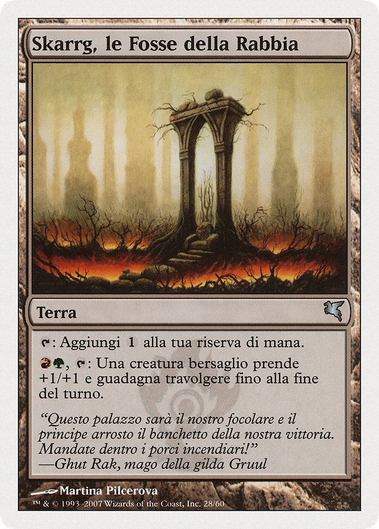 Image for Skarrg, the Rage Pits (Italian) - "Skarrg, le Fosse della Rabbia" (I28) (Magic Encyclopedia 2005 (Salvat/Hachette)) - Magic: The Gathering