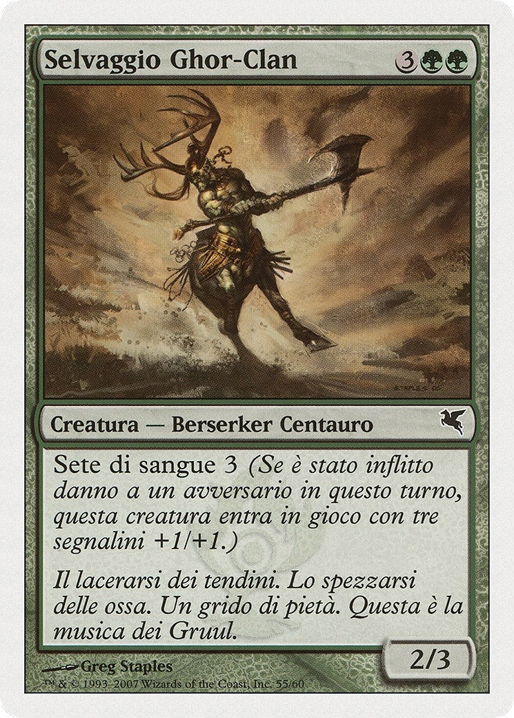Image for Skarrg, the Rage Pits (Italian) - "Selvaggio Ghor-Clan" (I55) (I55) (Magic Encyclopedia 2005 (Salvat/Hachette)) - Magic: The Gathering